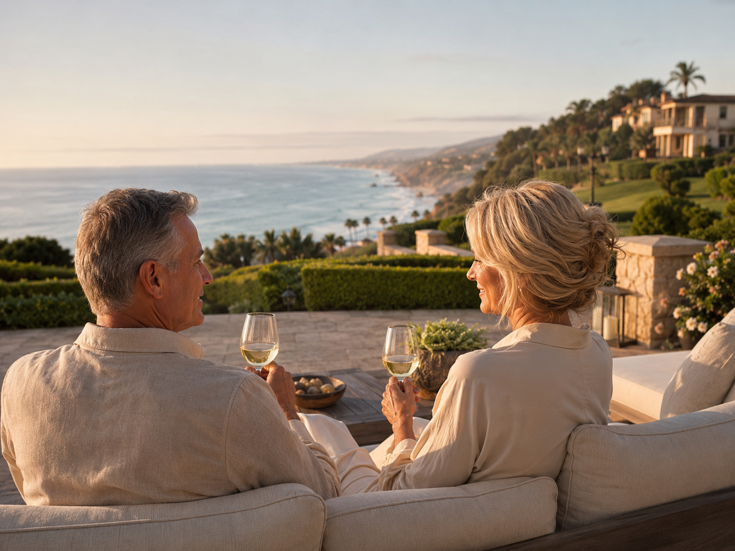 Couple reflecting on their financial strategy